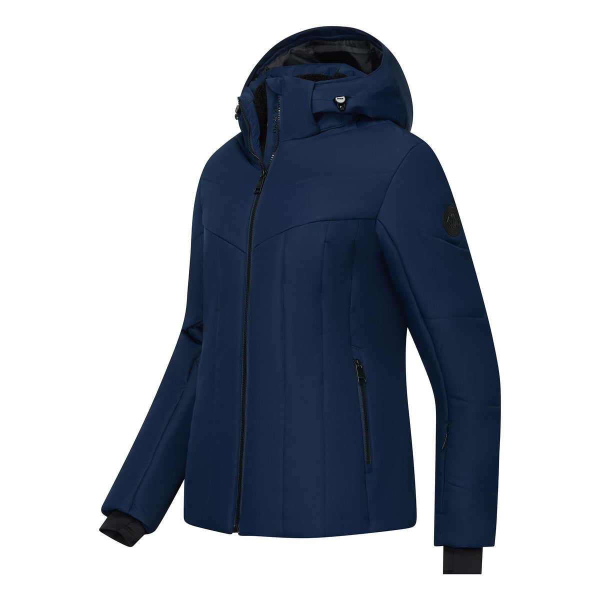 Navy - Side - Dare 2B Womens-Ladies Glacier Padded Jacket