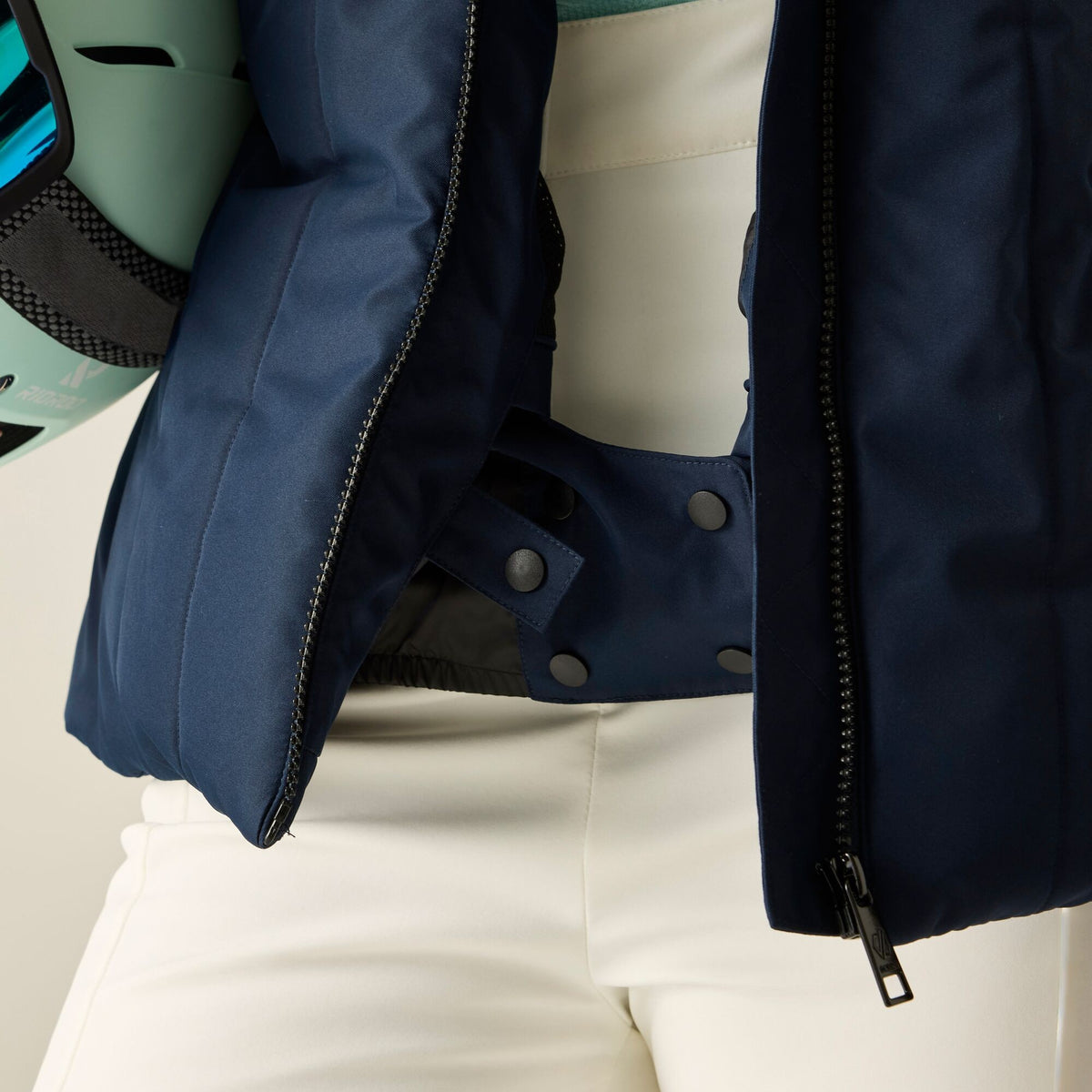 Navy - Close up - Dare 2B Womens-Ladies Glacier Padded Jacket