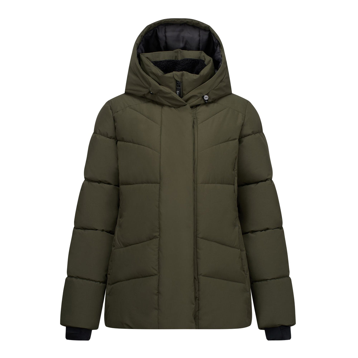 Dark Khaki - Front - Dare 2B Womens-Ladies Lustre Padded Jacket