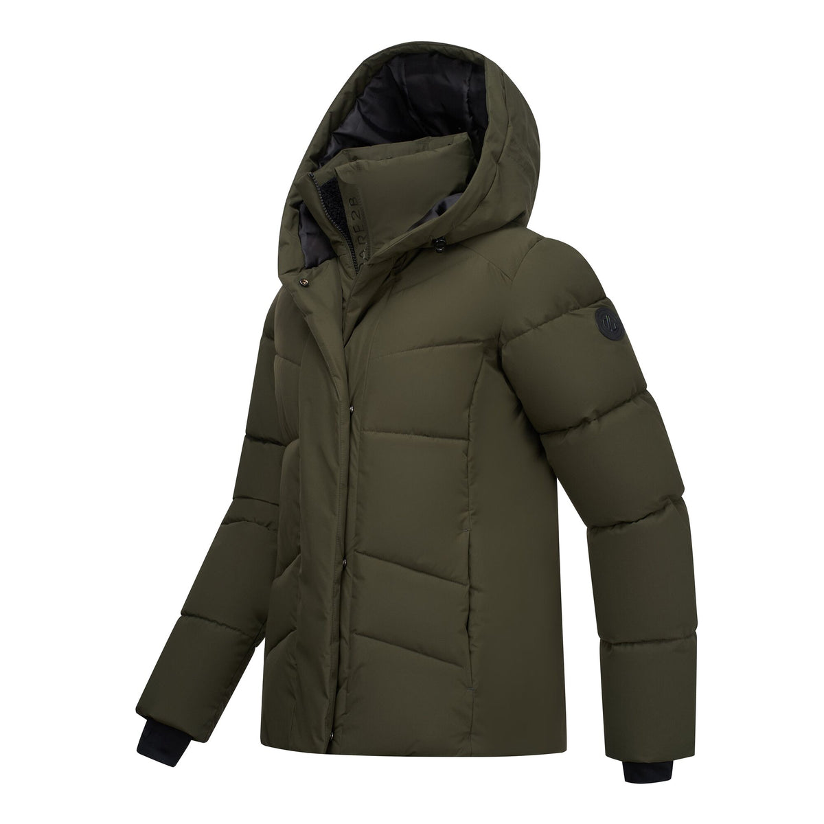 Dark Khaki - Side - Dare 2B Womens-Ladies Lustre Padded Jacket