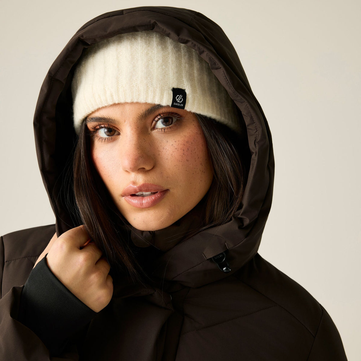Black - Pack Shot - Dare 2B Womens-Ladies Lustre Padded Jacket
