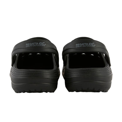 Black - Back - Regatta Womens-Ladies Sakari Clogs
