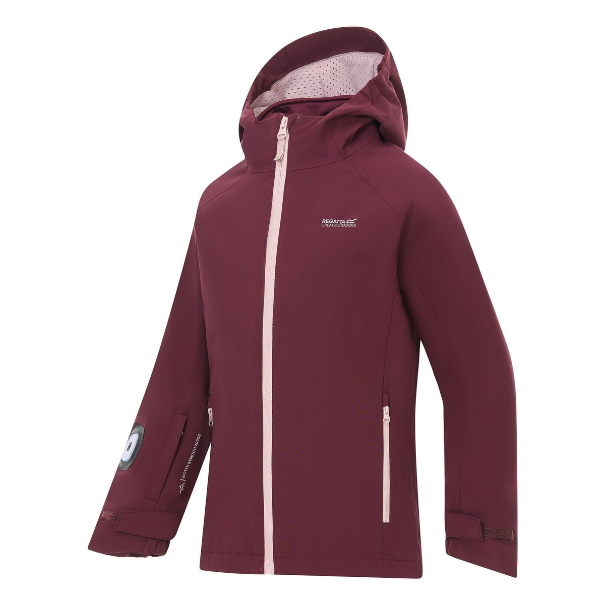 Fig-Powder Lilac - Side - Regatta Childrens-Kids Trekktain 3 in 1 Jacket