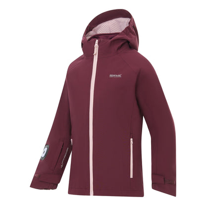 Fig-Powder Lilac - Side - Regatta Childrens-Kids Trekktain 3 in 1 Jacket