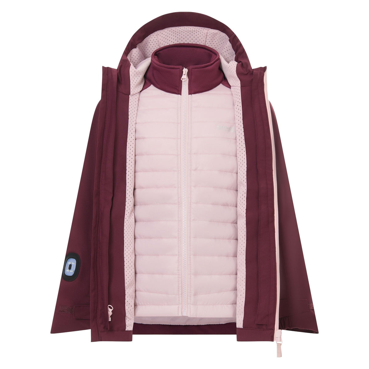 Fig-Powder Lilac - Lifestyle - Regatta Childrens-Kids Trekktain 3 in 1 Jacket