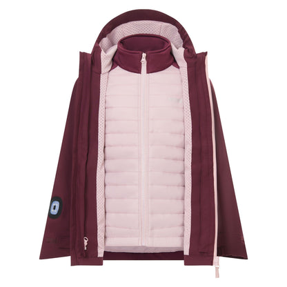 Fig-Powder Lilac - Lifestyle - Regatta Childrens-Kids Trekktain 3 in 1 Jacket