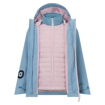 Dusky Blue-Powder Lilac - Lifestyle - Regatta Childrens-Kids Trekktain 3 in 1 Jacket