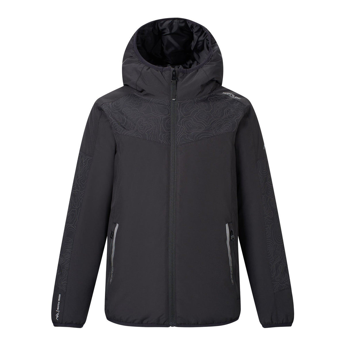 Black - Front - Regatta Childrens-Kids Illuma Reflective Waterproof Insulated Jacket