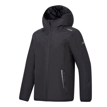 Black - Side - Regatta Childrens-Kids Illuma Reflective Waterproof Insulated Jacket