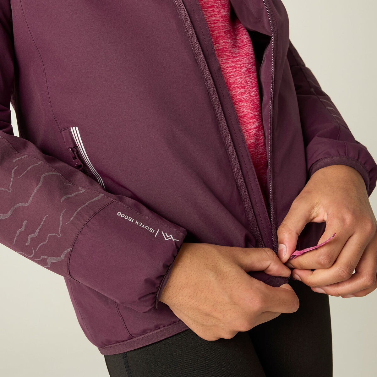 Fig - Lifestyle - Regatta Childrens-Kids Illuma Reflective Waterproof Insulated Jacket