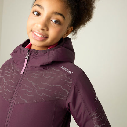 Fig - Close up - Regatta Childrens-Kids Illuma Reflective Waterproof Insulated Jacket