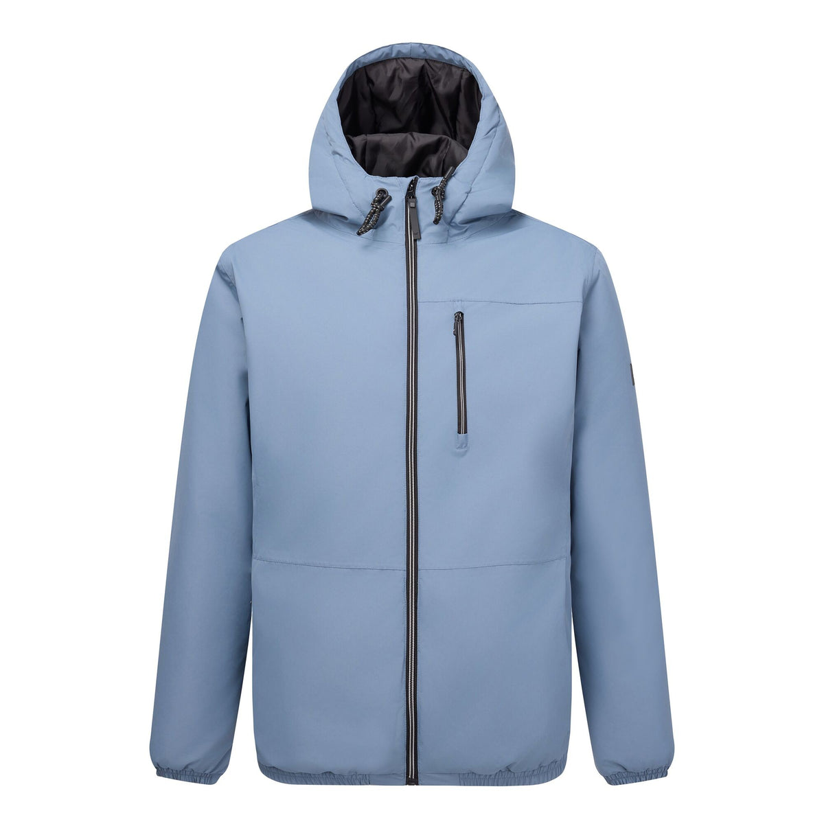 Grey Mirage-Navy - Front - Regatta Mens Shorebay Waterproof Insulated Jacket