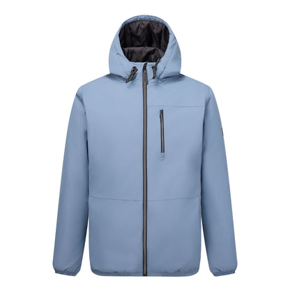 Grey Mirage-Navy - Front - Regatta Mens Shorebay Waterproof Insulated Jacket