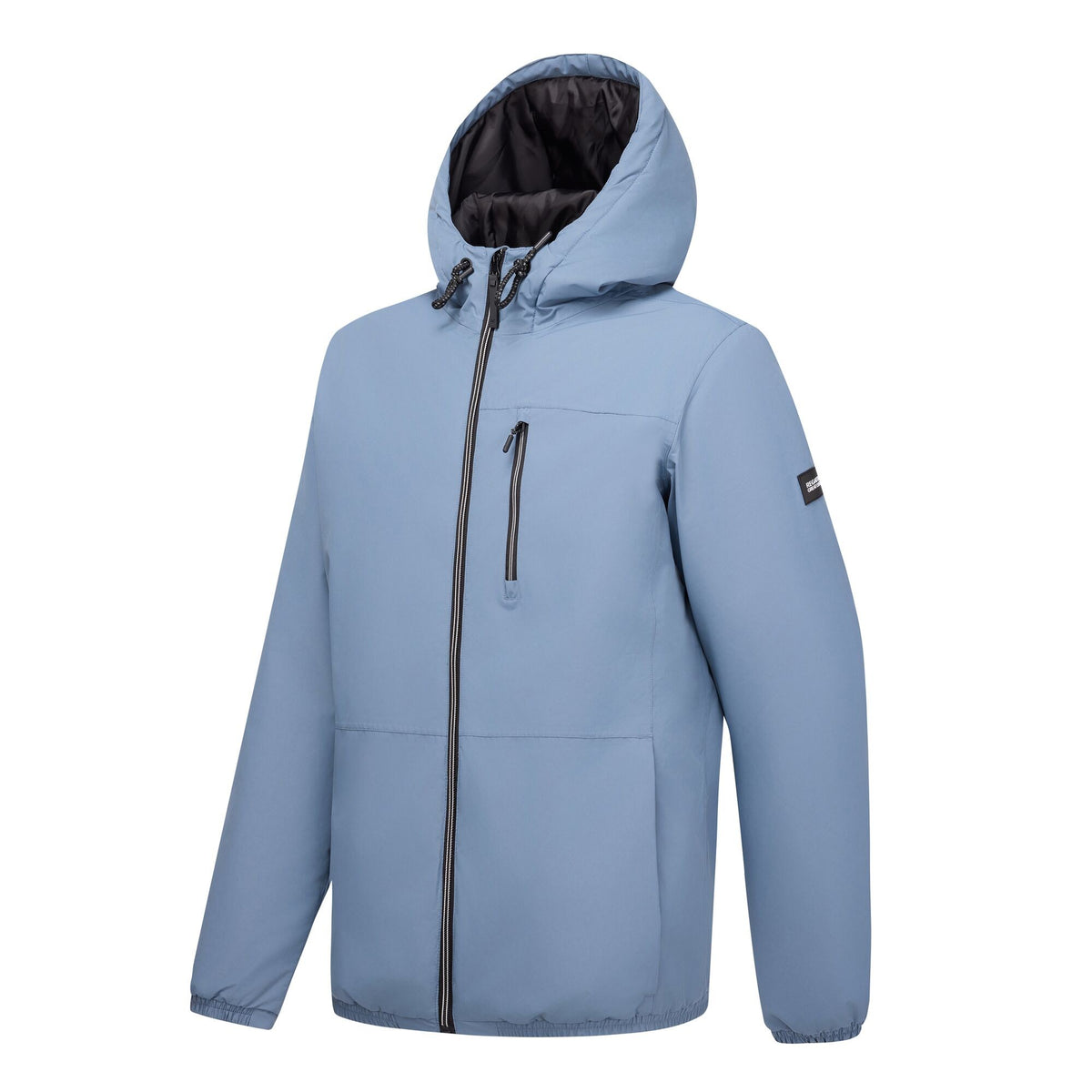 Grey Mirage-Navy - Side - Regatta Mens Shorebay Waterproof Insulated Jacket