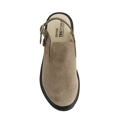 Taupe - Side - Regatta Womens-Ladies Pearl Chunky Clogs