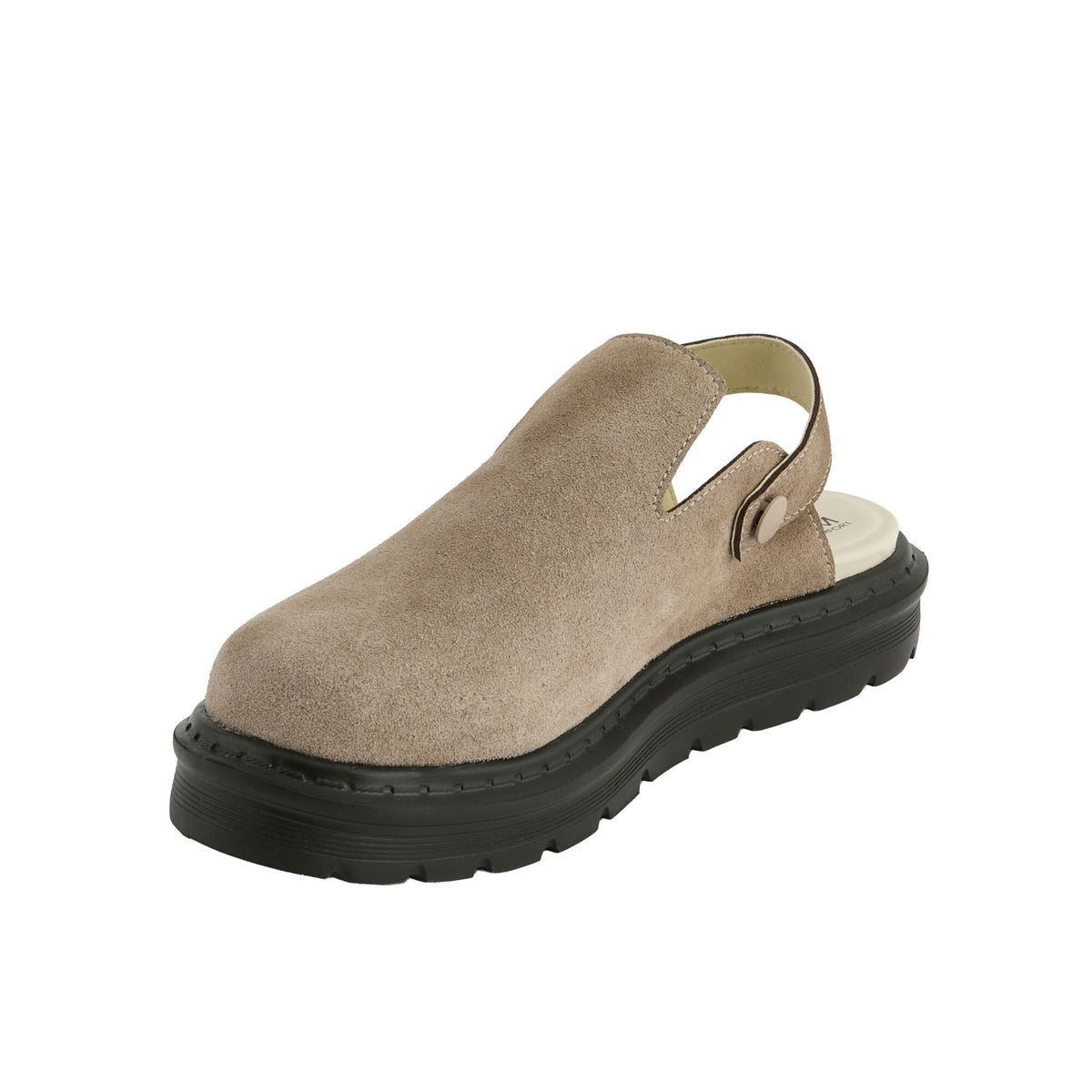Taupe - Pack Shot - Regatta Womens-Ladies Pearl Chunky Clogs