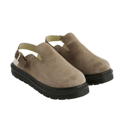 Taupe - Close up - Regatta Womens-Ladies Pearl Chunky Clogs