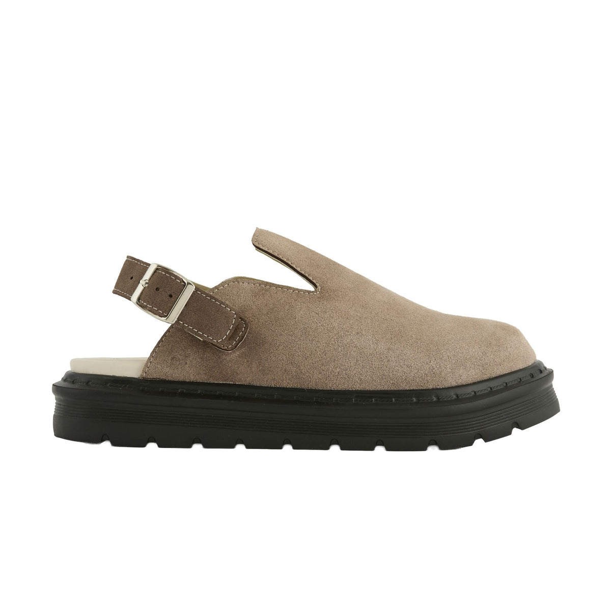 Taupe - Front - Regatta Womens-Ladies Pearl Chunky Clogs