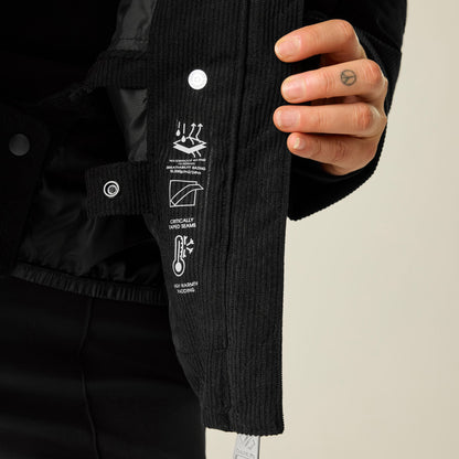 Black - Close up - Regatta Womens-Ladies Allure Ski Jacket