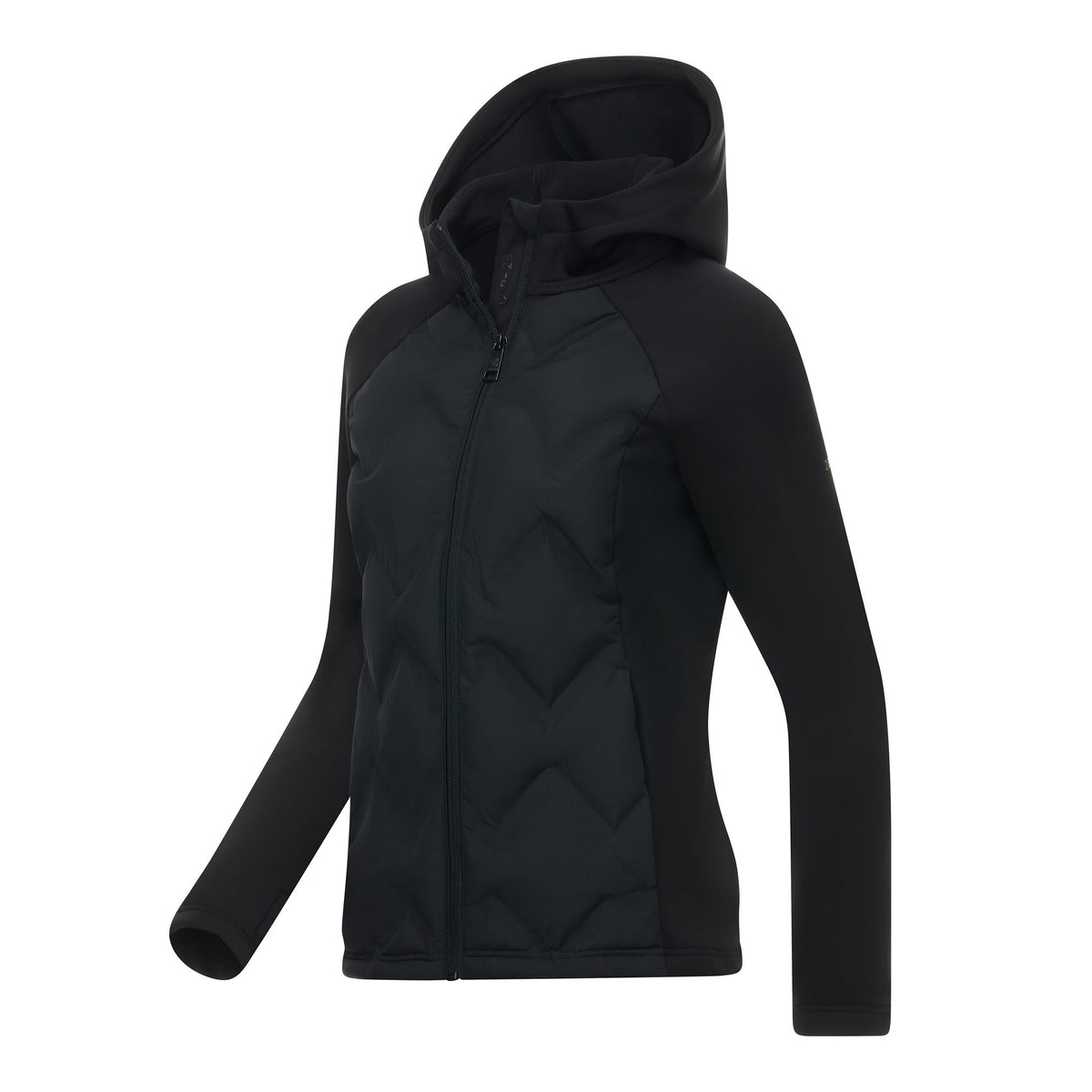 Black - Side - Dare 2B Womens-Ladies Enfold Hybrid Jacket