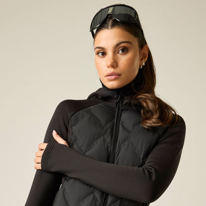 Black - Close up - Dare 2B Womens-Ladies Enfold Hybrid Jacket