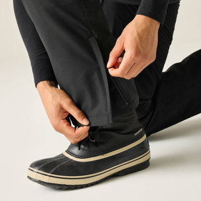 Black - Close up - Dare 2B Mens Baseplate III Ski Trousers