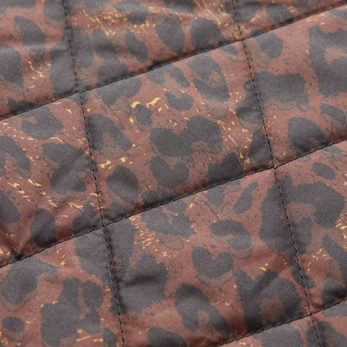 Dark Brown-Black - Lifestyle - Regatta Womens-Ladies Maia Leopard Print Quilted Jacket