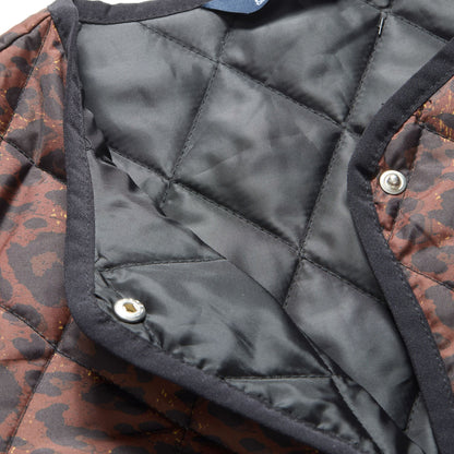 Dark Brown-Black - Pack Shot - Regatta Womens-Ladies Maia Leopard Print Quilted Jacket