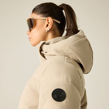 White Pepper - Close up - Dare 2B Womens-Ladies Padded Jacket