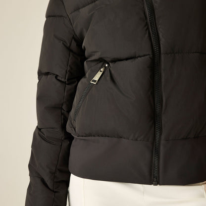 Black - Close up - Dare 2B Womens-Ladies Padded Jacket