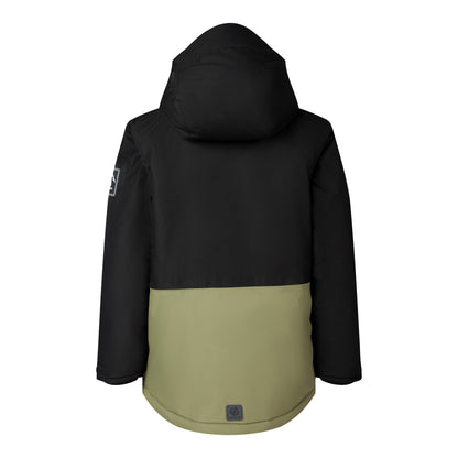 Black-Martini Olive - Back - Dare 2B Childrens-Kids Wing It Ski Jacket