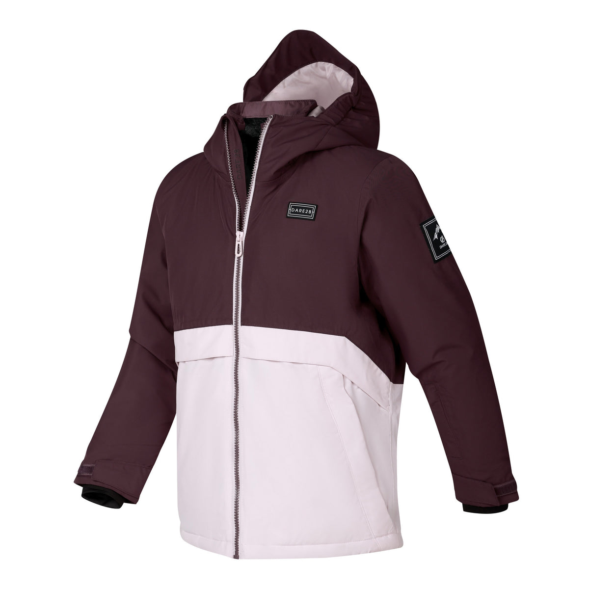 Huckleberry-Pink Haze - Side - Dare 2B Childrens-Kids Wing It Ski Jacket