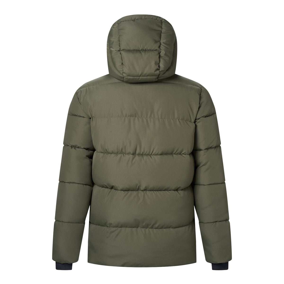 Dark Khaki-Black - Side - Regatta Mens Marek Short Padded Jacket