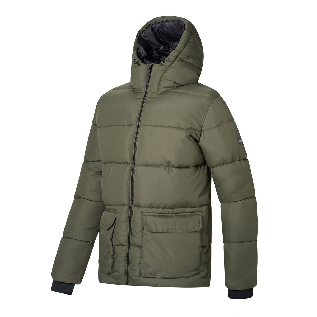 Dark Khaki-Black - Lifestyle - Regatta Mens Marek Short Padded Jacket