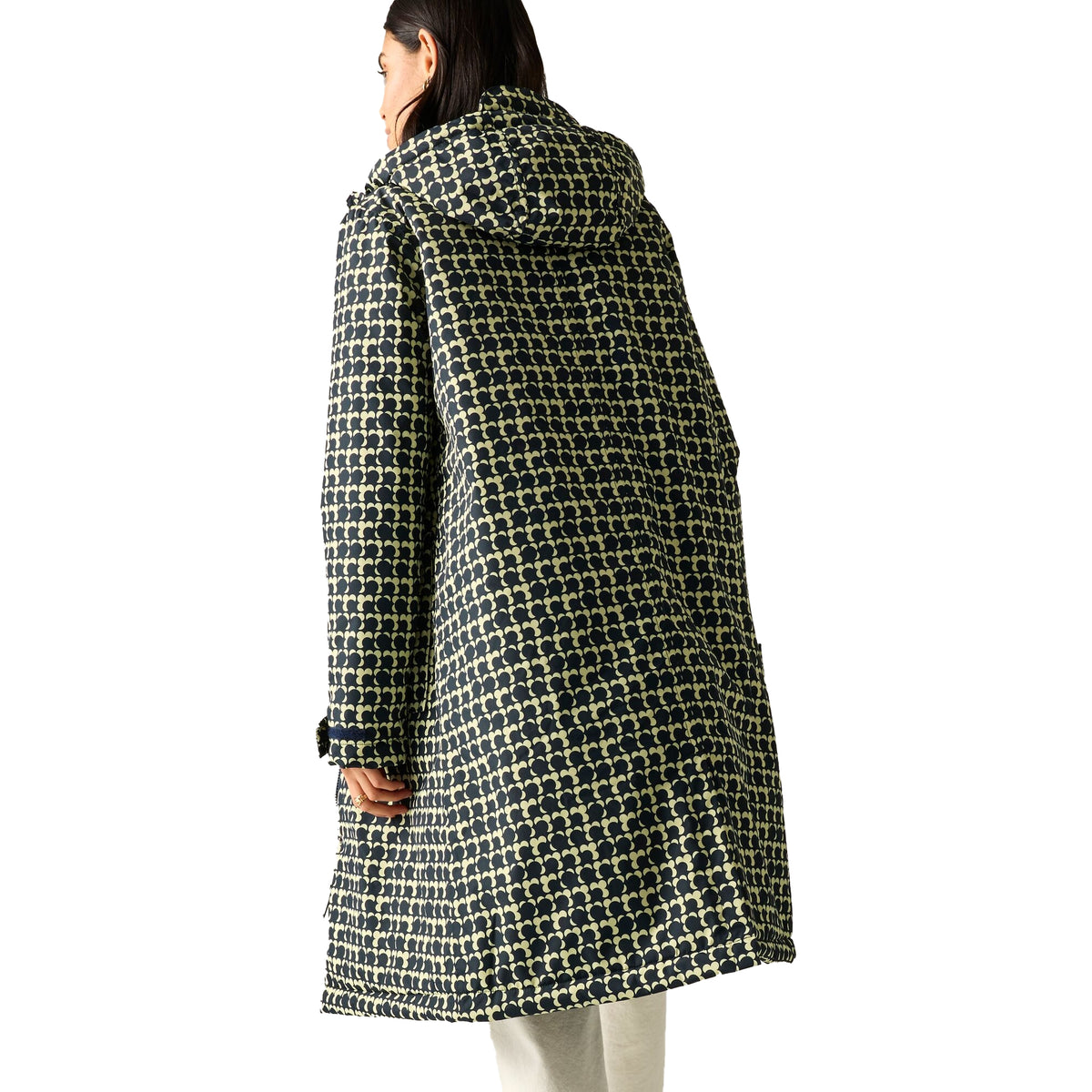 Navy - Back - Regatta Womens-Ladies Orla Eclipse Long Length Waterproof Jacket