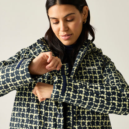 Navy - Lifestyle - Regatta Womens-Ladies Orla Eclipse Long Length Waterproof Jacket
