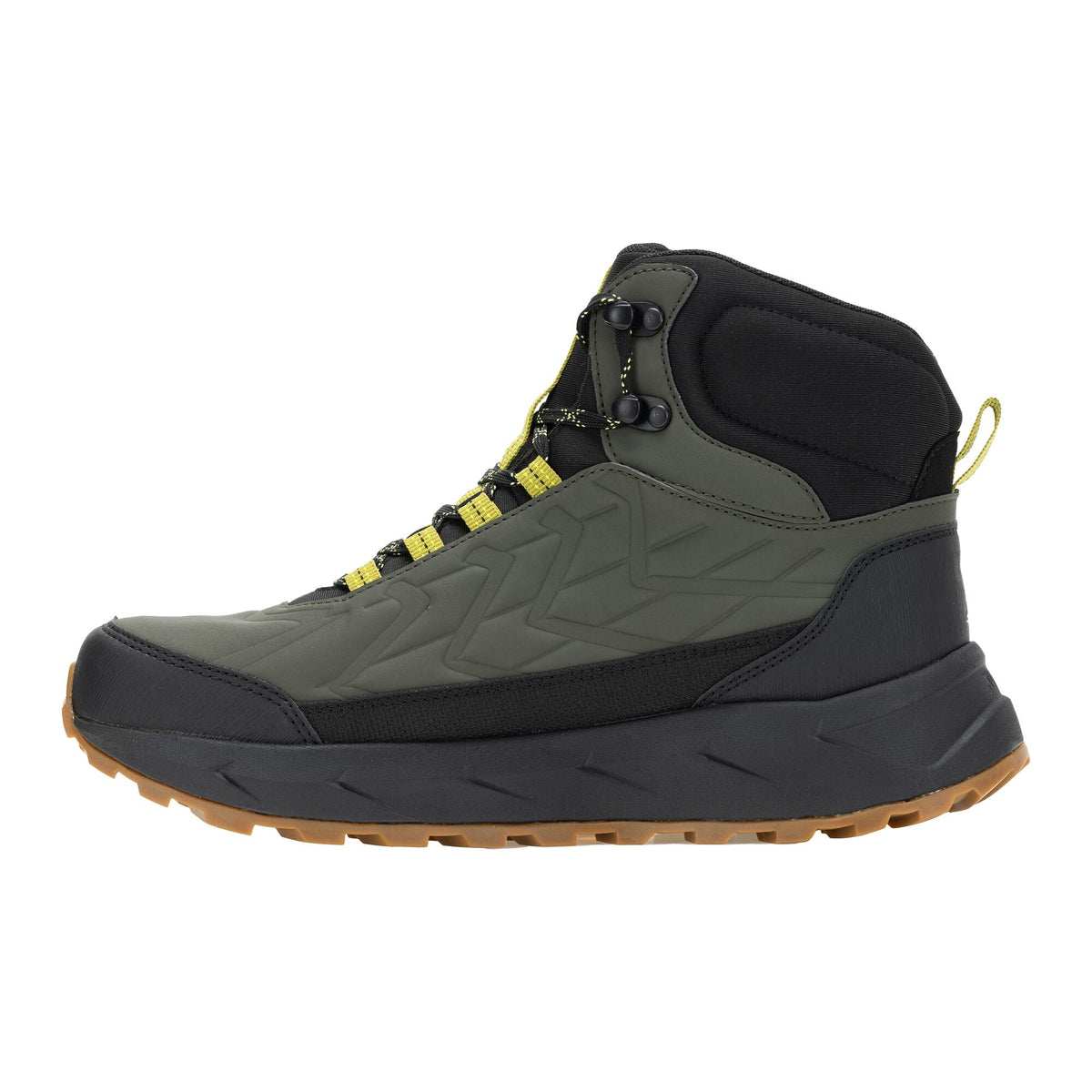 Dark Khaki-Cypress Green - Side - Regatta Mens Onyx Mid Cut Walking Boots