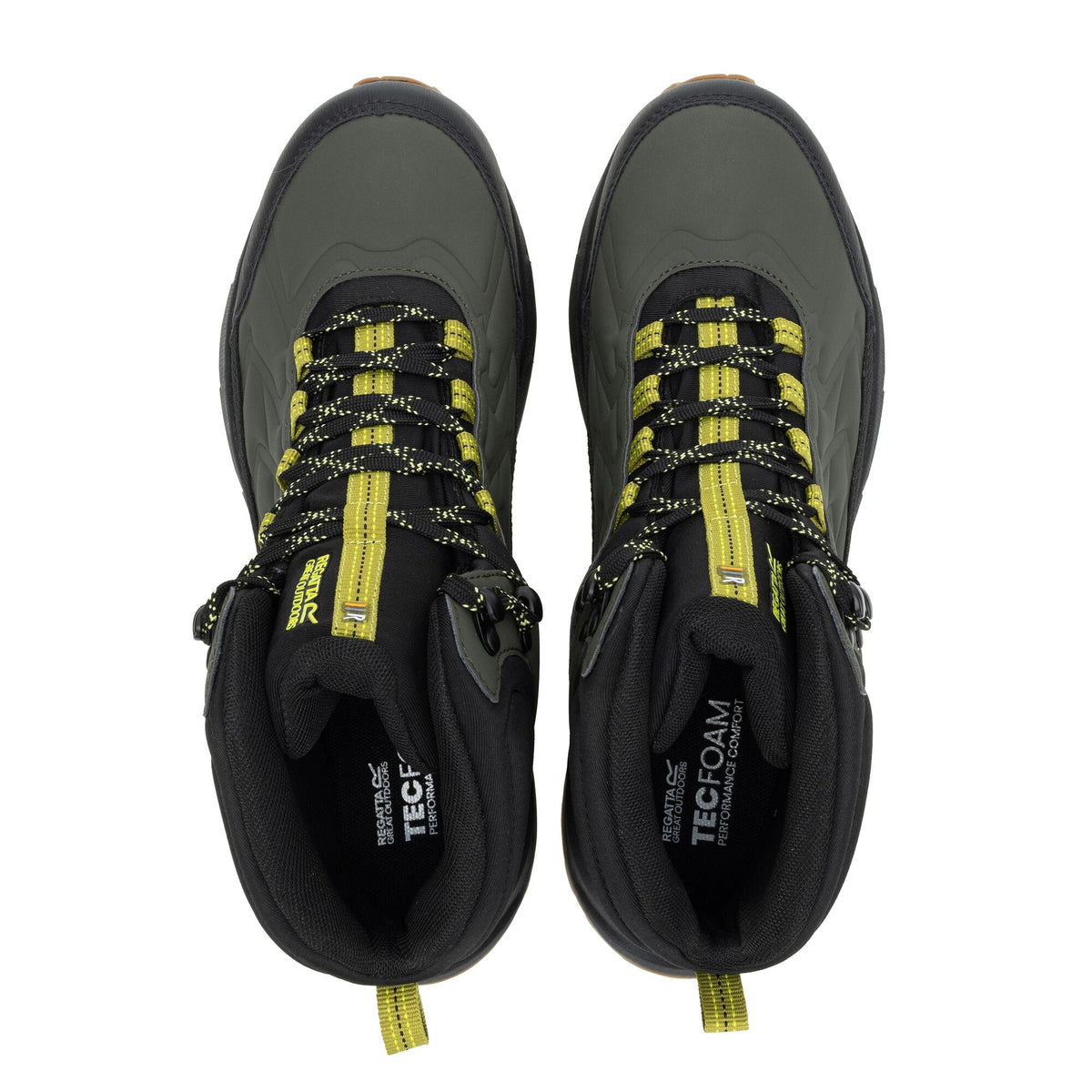 Dark Khaki-Cypress Green - Lifestyle - Regatta Mens Onyx Mid Cut Walking Boots
