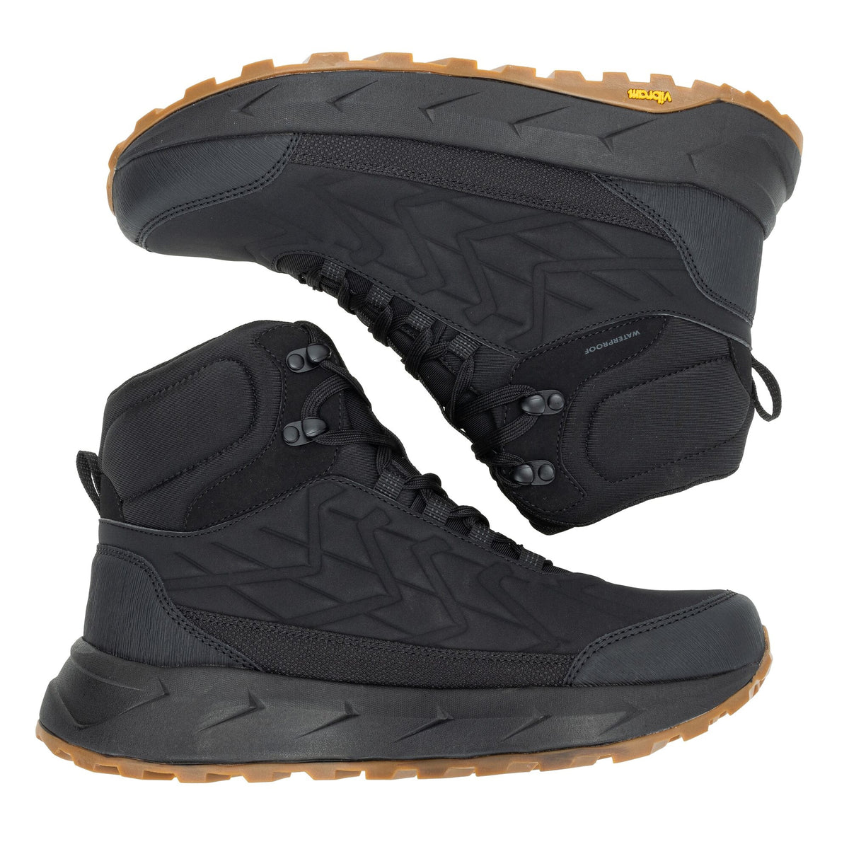 Black-Gum - Close up - Regatta Mens Onyx Mid Cut Walking Boots