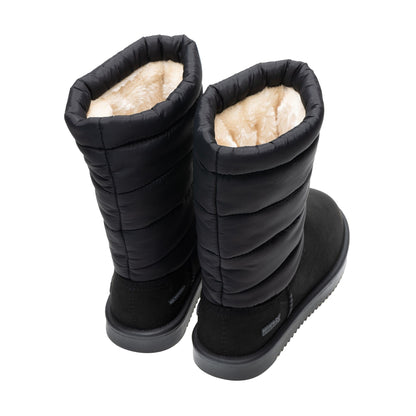Black - Back - Regatta Womens-Ladies Risley Waterproof Baffled Stitching Boots