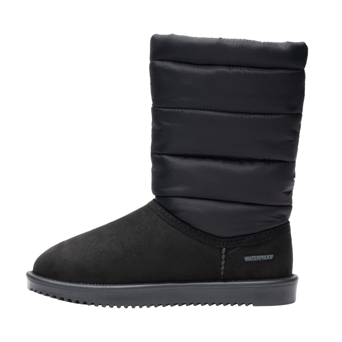 Black - Side - Regatta Womens-Ladies Risley Waterproof Baffled Stitching Boots