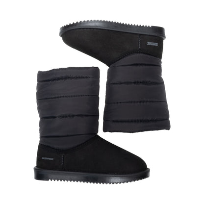 Black - Close up - Regatta Womens-Ladies Risley Waterproof Baffled Stitching Boots