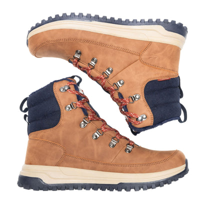 Saddle Brown-Navy - Close up - Regatta Mens Winsfield Walking Boots