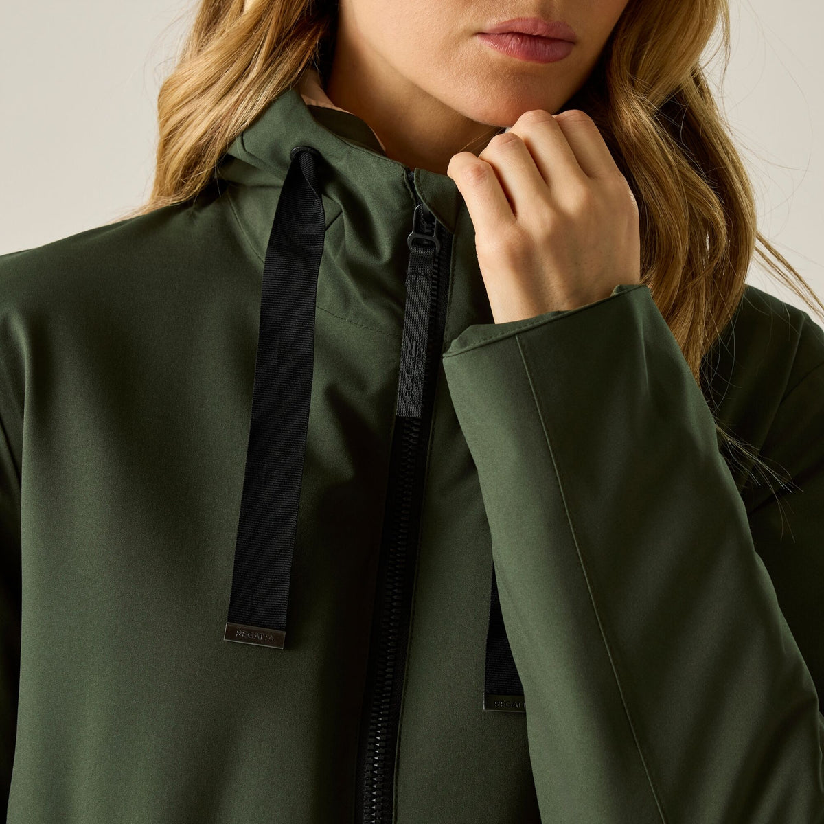 Dark Khaki - Pack Shot - Regatta Womens-Ladies Waterproof Insulated Jacket
