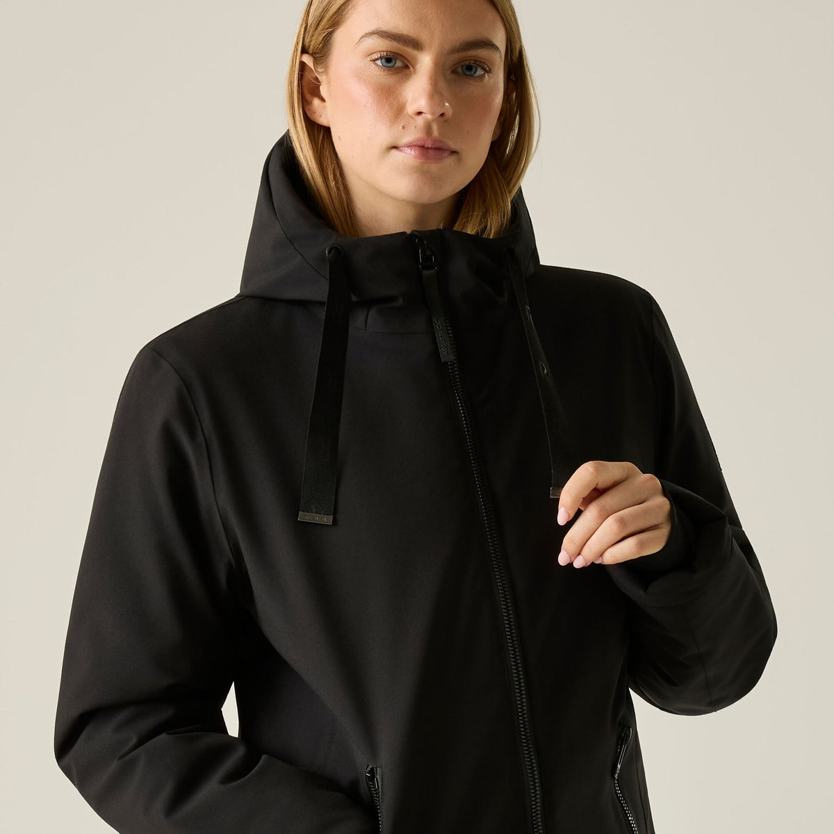 Black - Side - Regatta Womens-Ladies Waterproof Insulated Jacket