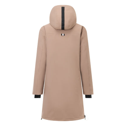 Mocha-Light Vanilla - Back - Regatta Womens-Ladies Waterproof Insulated Jacket