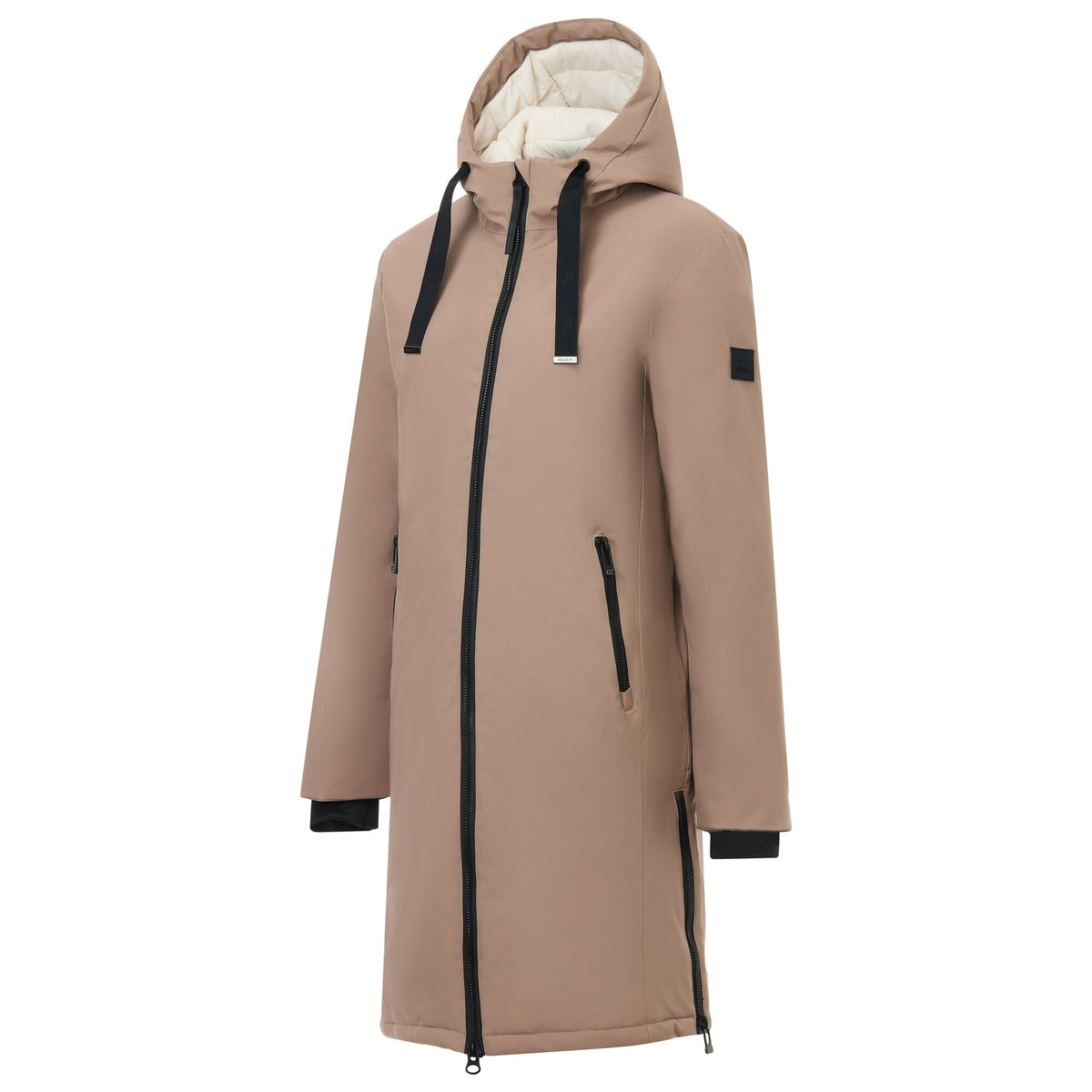 Mocha-Light Vanilla - Side - Regatta Womens-Ladies Waterproof Insulated Jacket