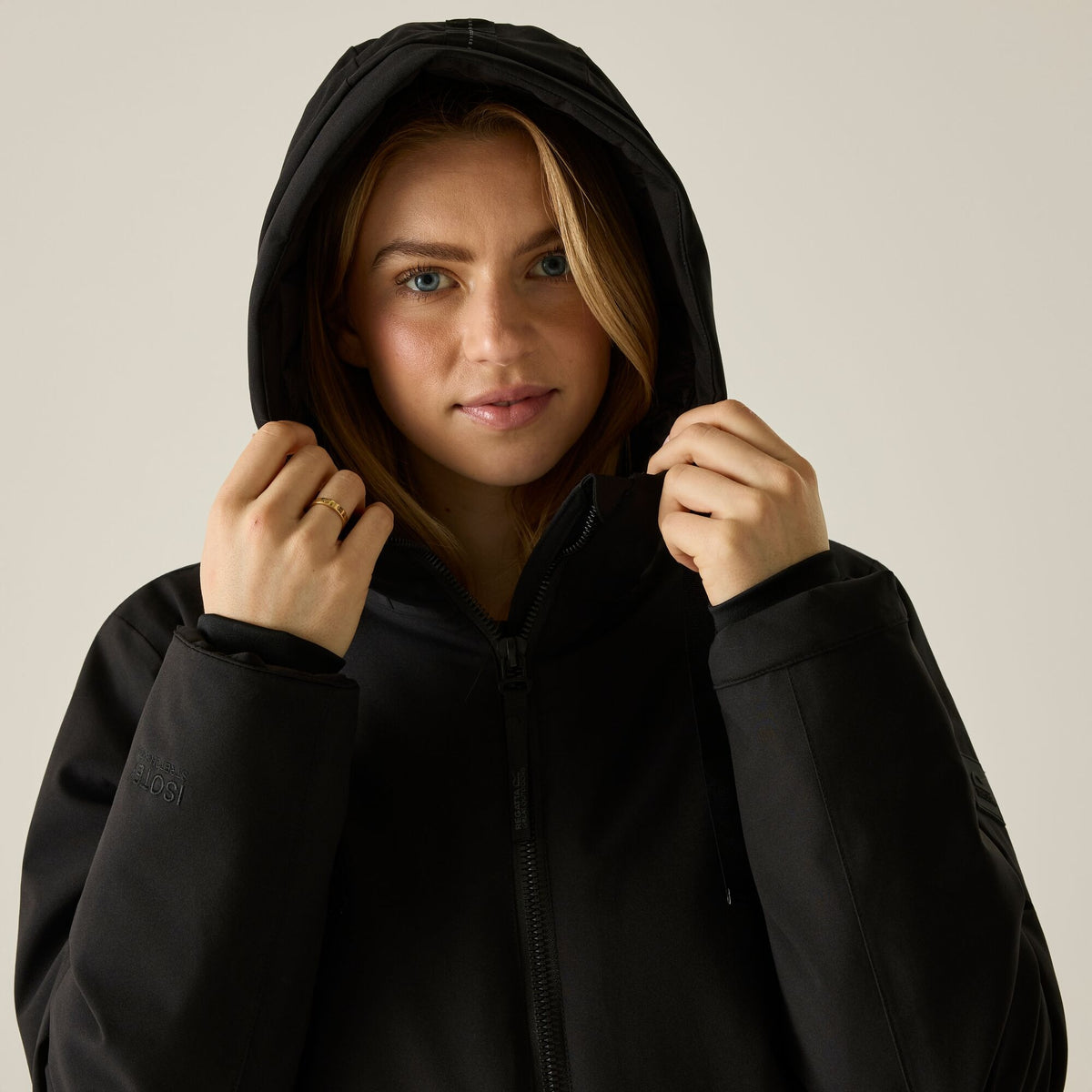 Black - Lifestyle - Regatta Womens-Ladies Waterproof Insulated Jacket