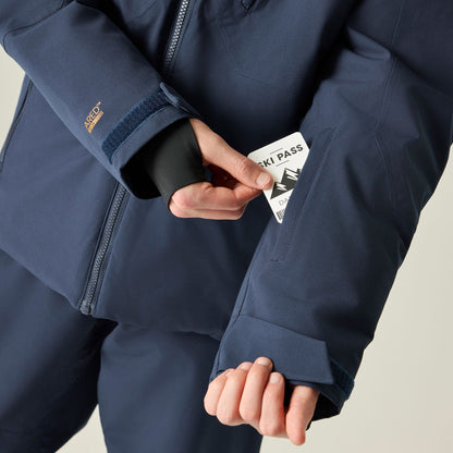 Navy - Close up - Dare 2B Mens Eagle IV Ski Jacket