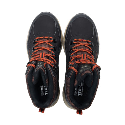 Black - Lifestyle - Regatta Womens-Ladies Vendora Leopard Synthetic Leather Walking Boots